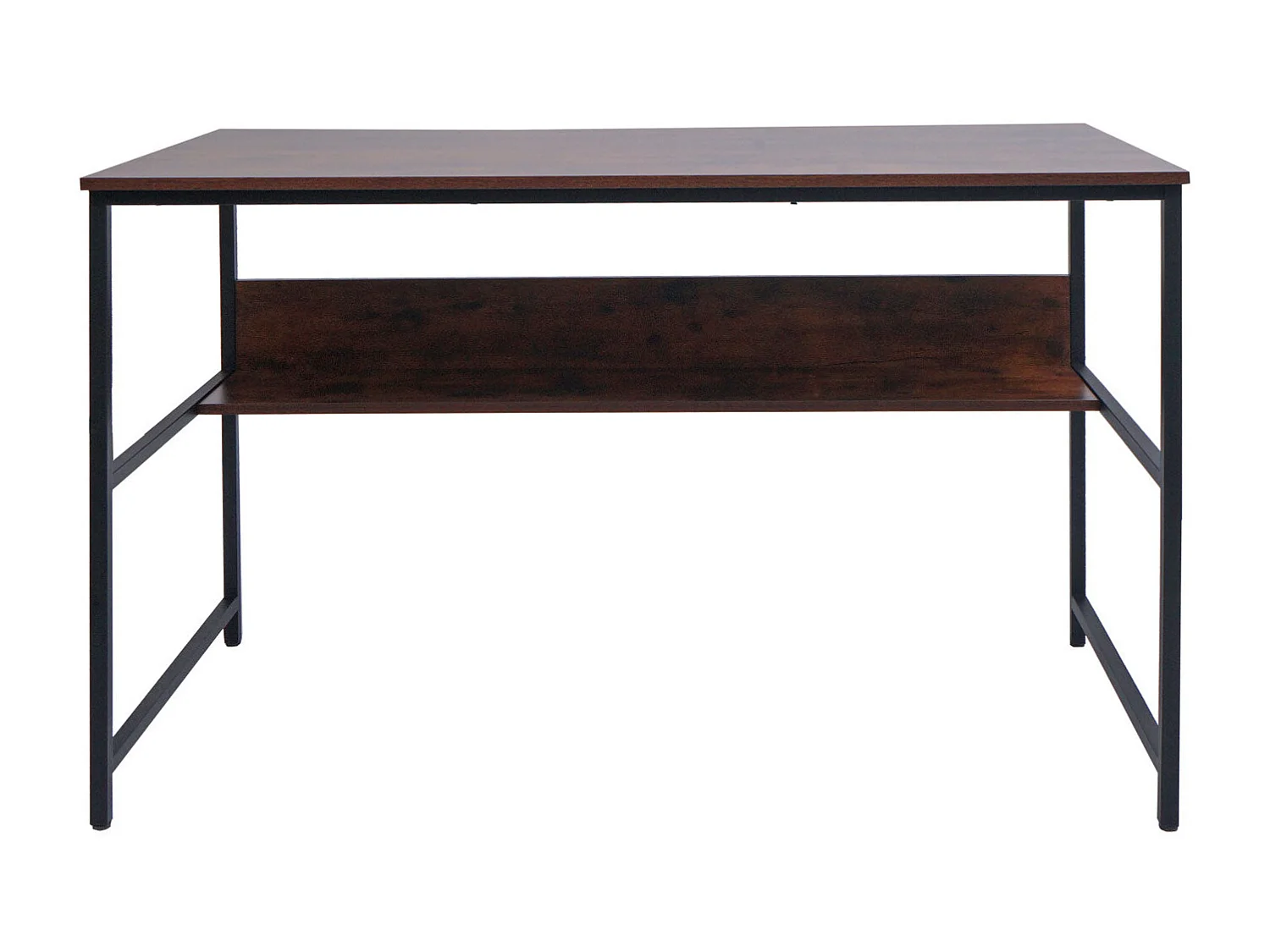 Bureau table d'ordinateur espace métal marron 66 x 14 x 125 cm 04_0006062