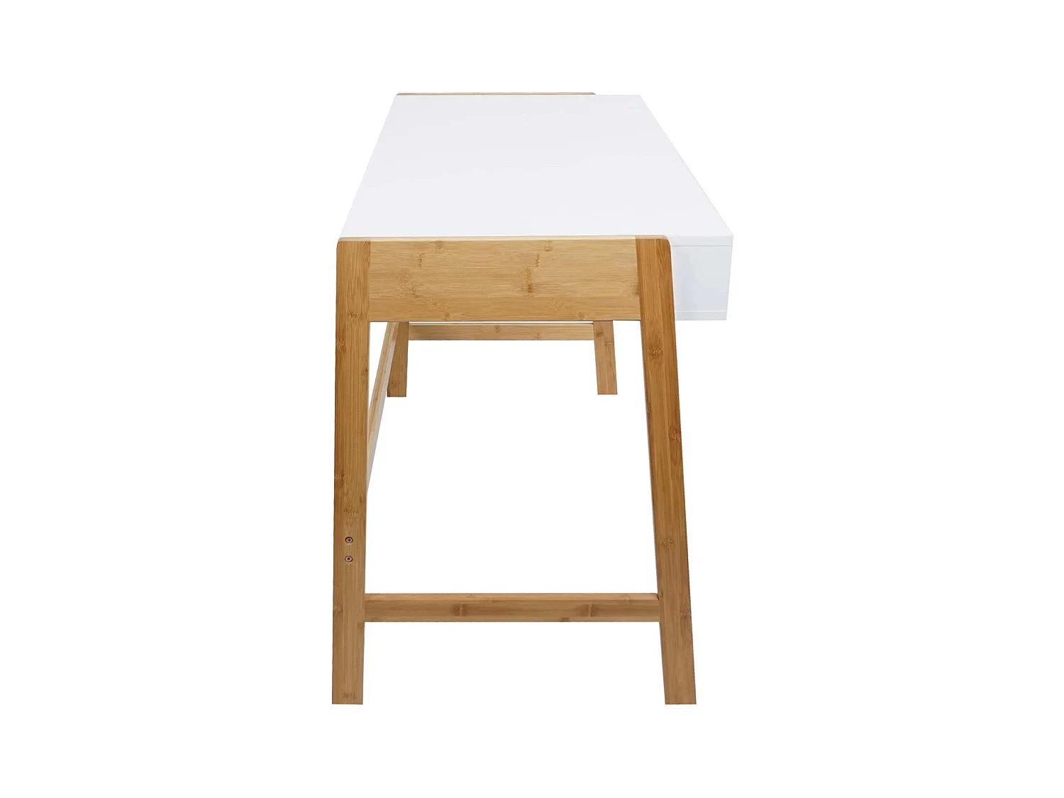 Bureau table d'ordinateur avec effet bois marron 67 x 13 x 123 cm 04_0006058