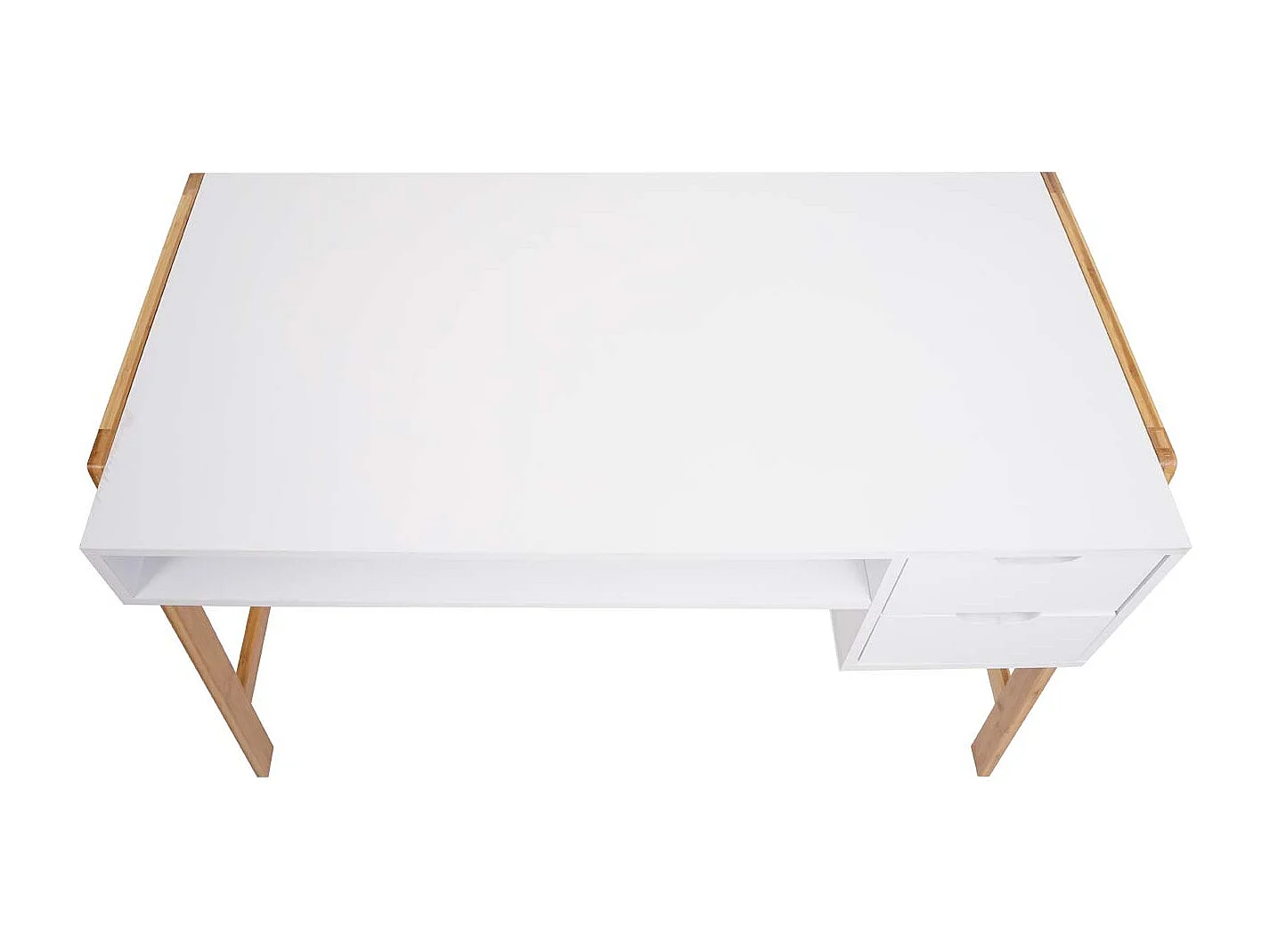 Bureau table d'ordinateur avec effet bois marron 67 x 13 x 123 cm 04_0006058