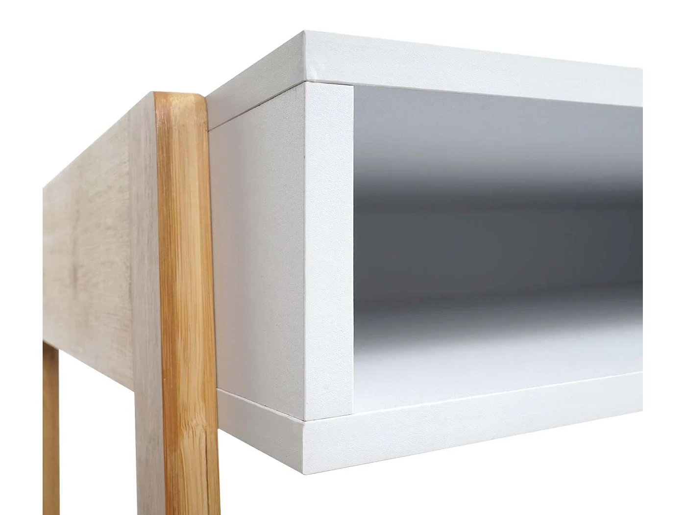 Bureau table d'ordinateur avec effet bois marron 67 x 13 x 123 cm 04_0006058