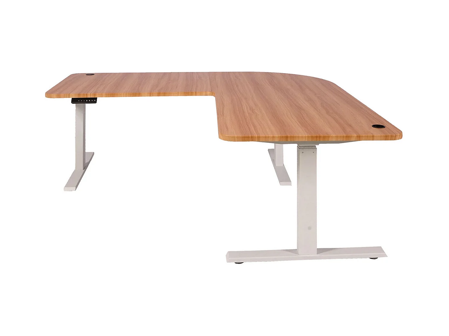 Bureau d'angle table d'ordinateur blanche 177.5 x 80 x 56 cm 04_0006017