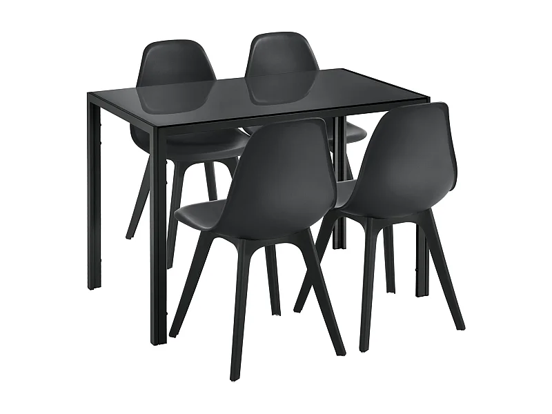 Ensemble de Table et métal 105 x 60 x 75 cm 03_0001663