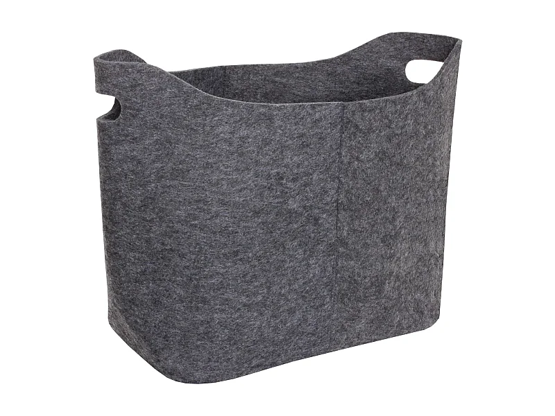 Panier de rangement corbeille grise 53 x 25 x 40 cm 04_0003753