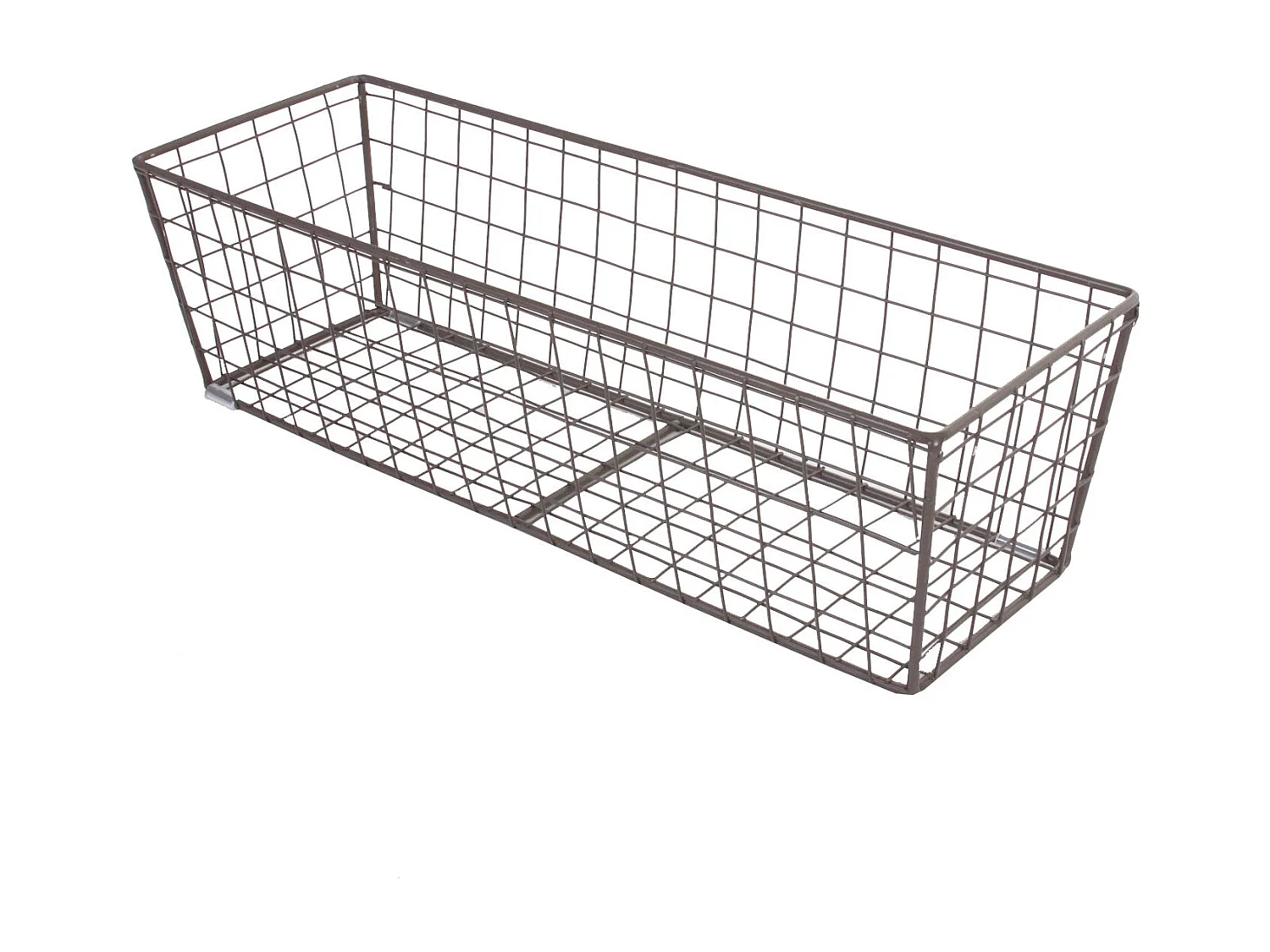 Ensemble de 4 paniers métal argentée 45 x 15 x 16 cm 04_0003013