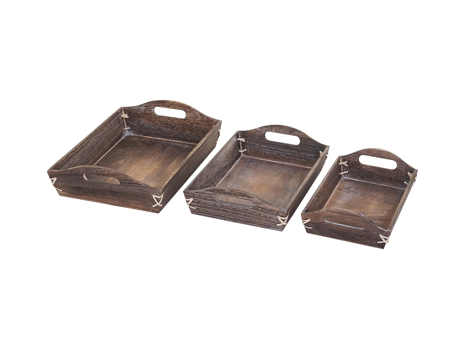 Lot de 3 plateaux bois marron 28.5 x 18 x 8 cm 04_0003000