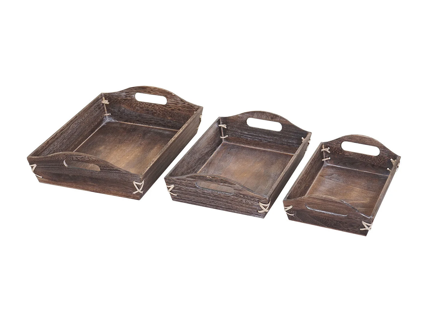 Lot de 3 plateaux bois marron 28.5 x 18 x 8 cm 04_0003000