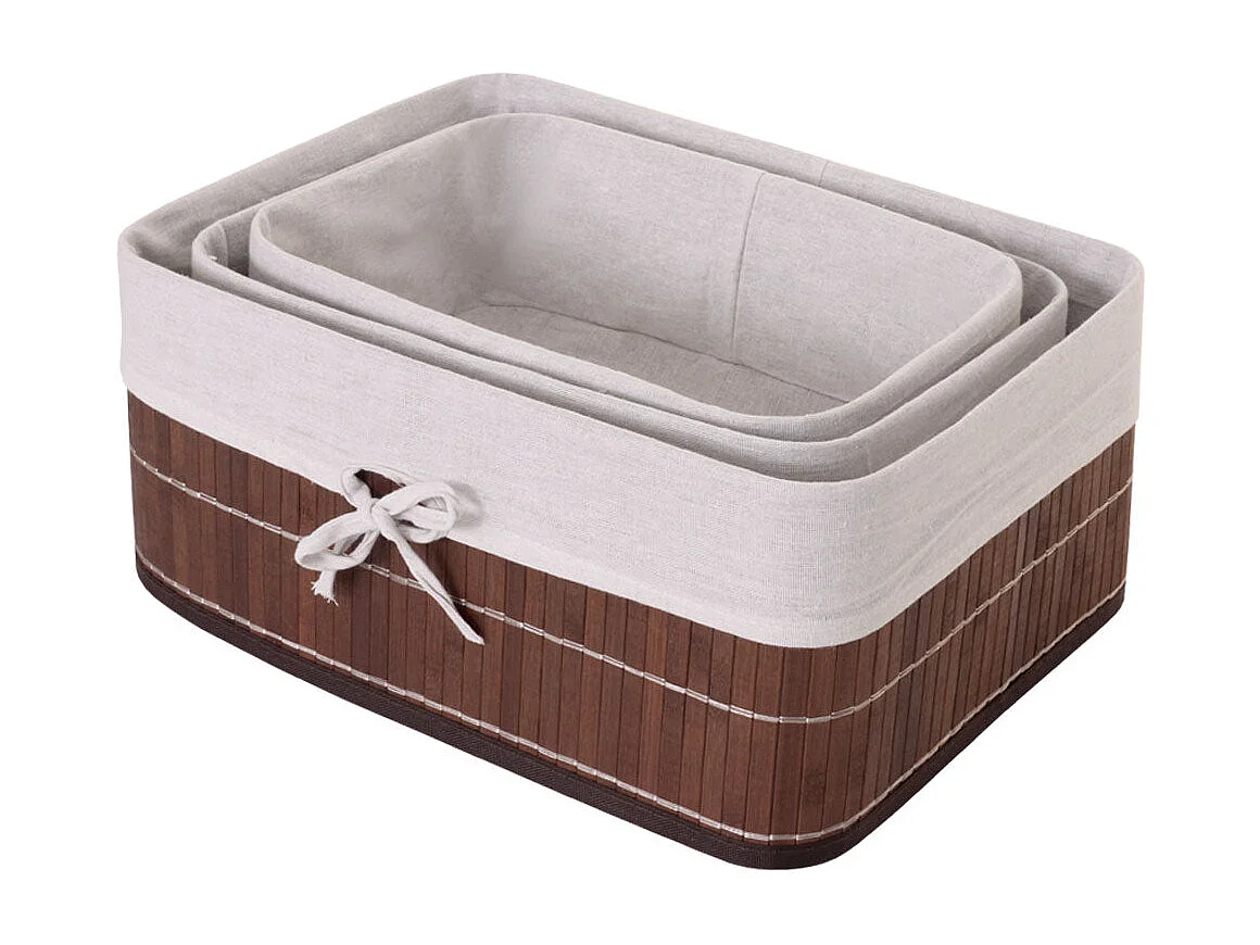 Lot de 3 paniers marron 29 x 39 x 17 cm 04_0003009