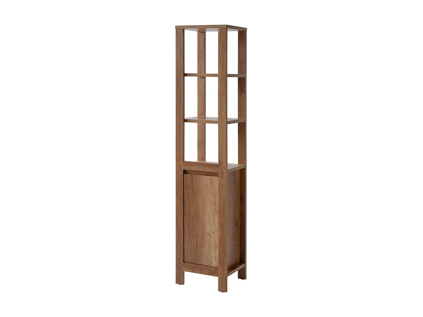 Colonne salle de bain KALUNA 186 cm – Coloris bois de noyer – Style rustique à poser