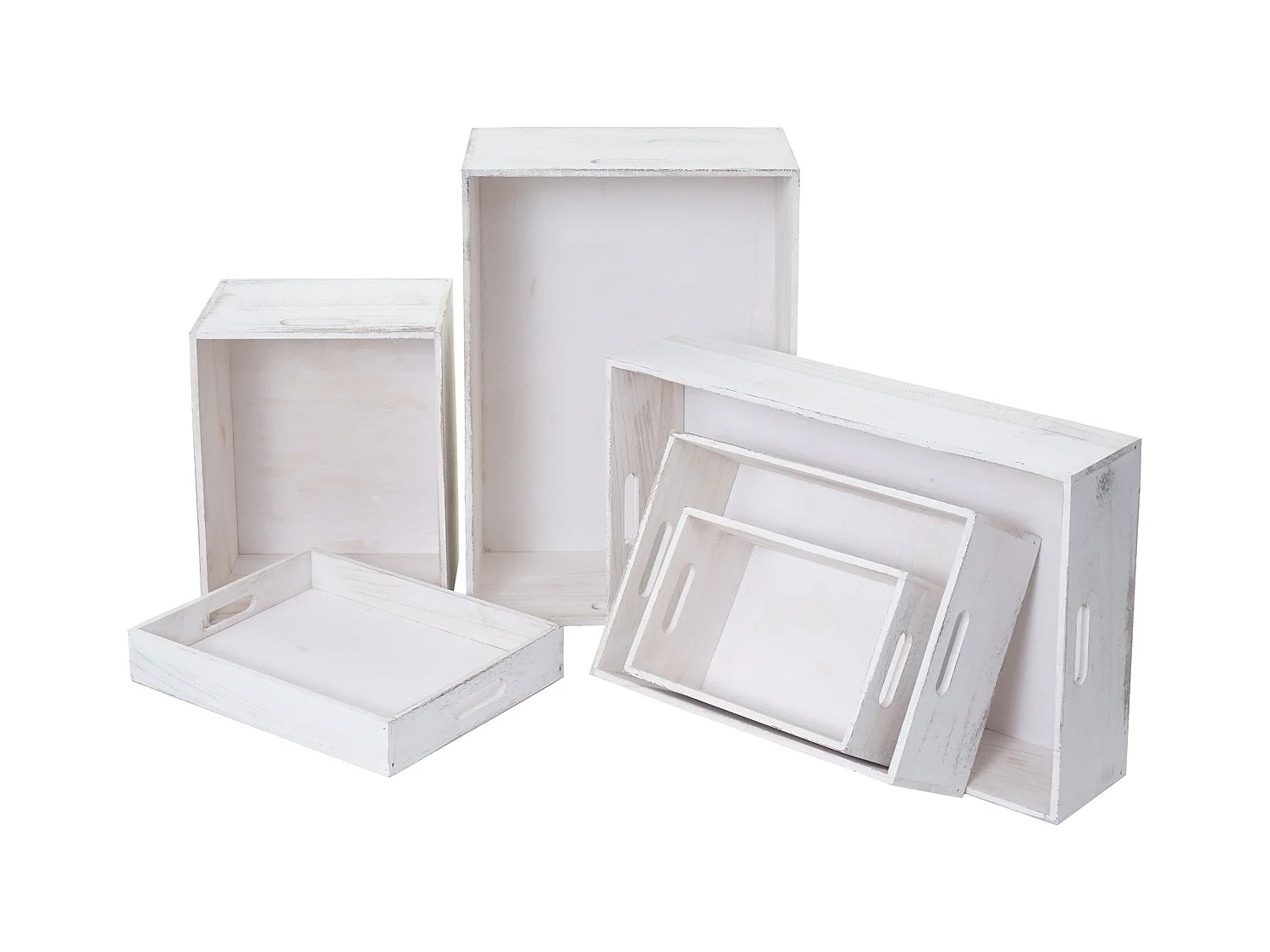 Lot de 6 caisses bois blanche 20 x 15 x 30 cm 04_0003014