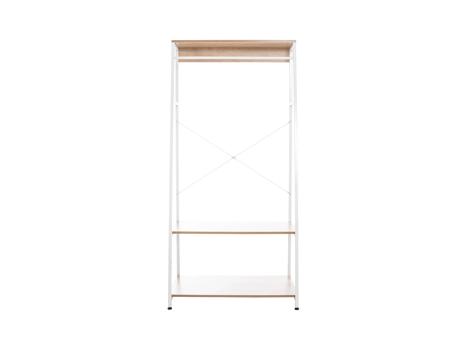 Meuble de rangement entrée métal blanche 80 x 44 x 167 cm 10_0003597