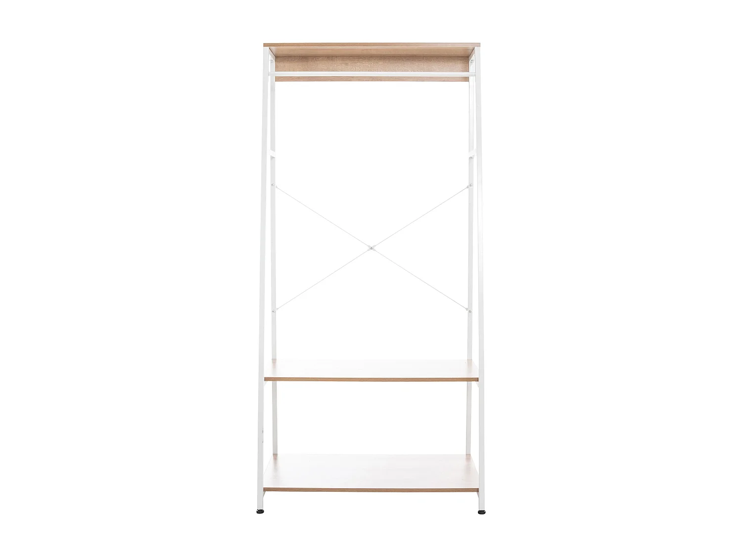 Meuble de rangement entrée métal blanche 80 x 44 x 167 cm 10_0003597