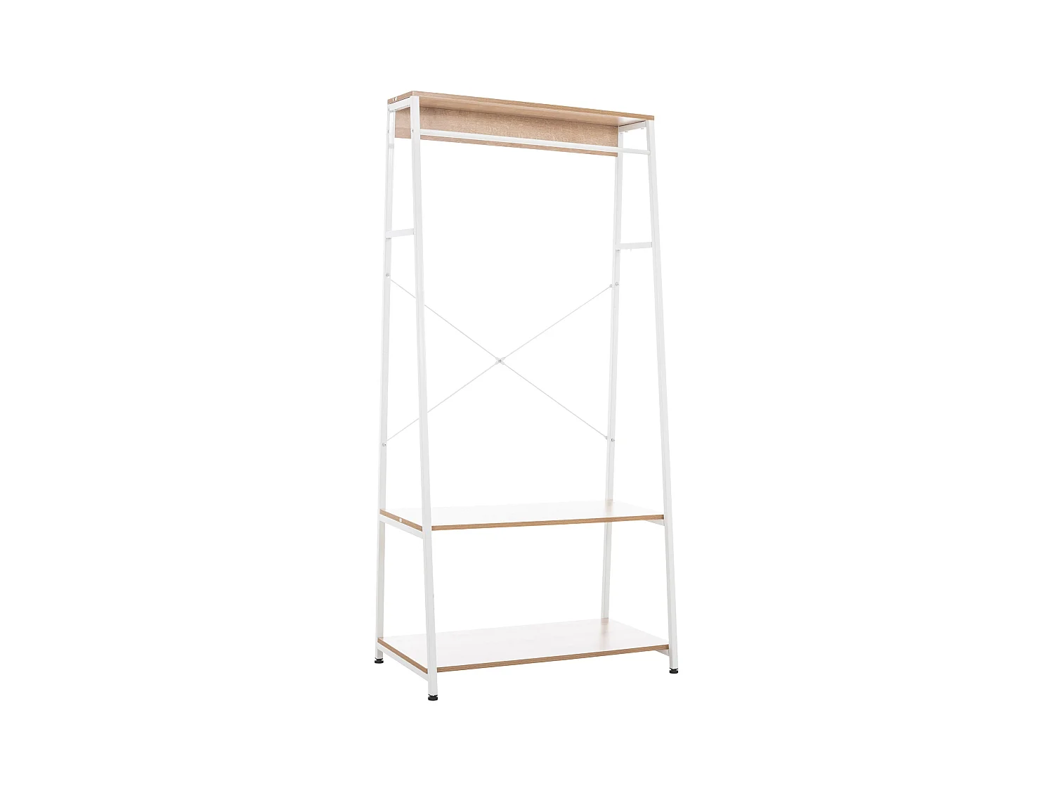 Meuble de rangement entrée métal blanche 80 x 44 x 167 cm 10_0003597