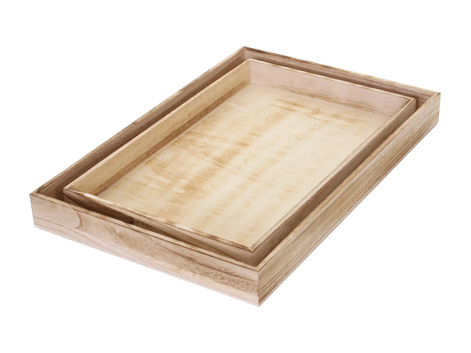 2x plateaux de différentes bois marron 34 x 6 x 50 cm 04_0007289