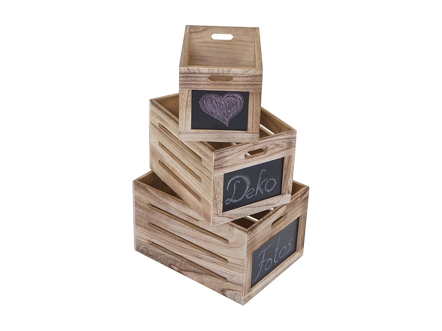 Lot de 3 boîtes marron 20 x 30 x 20 cm 04_0002984