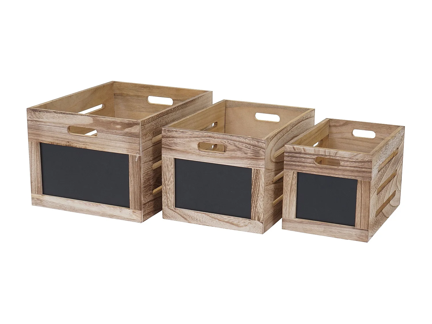 Lot de 3 boîtes marron 20 x 30 x 20 cm 04_0002984