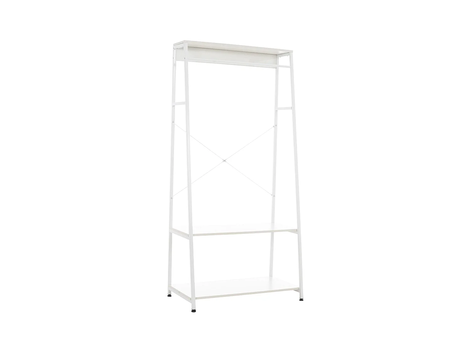 Meuble de rangement entrée métal blanche 80 x 44 x 167 cm 10_0003598