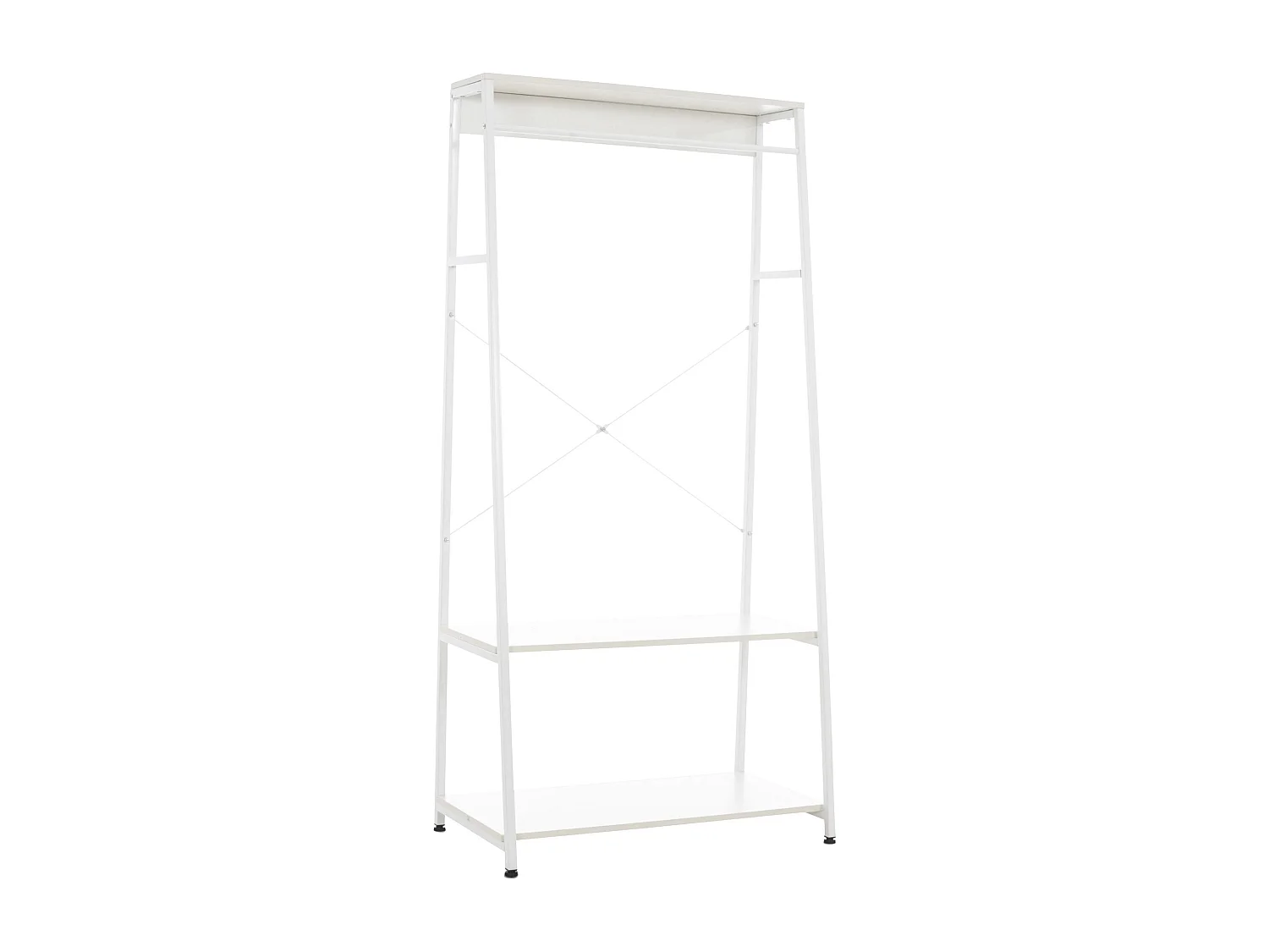 Meuble de rangement entrée métal blanche 80 x 44 x 167 cm 10_0003598