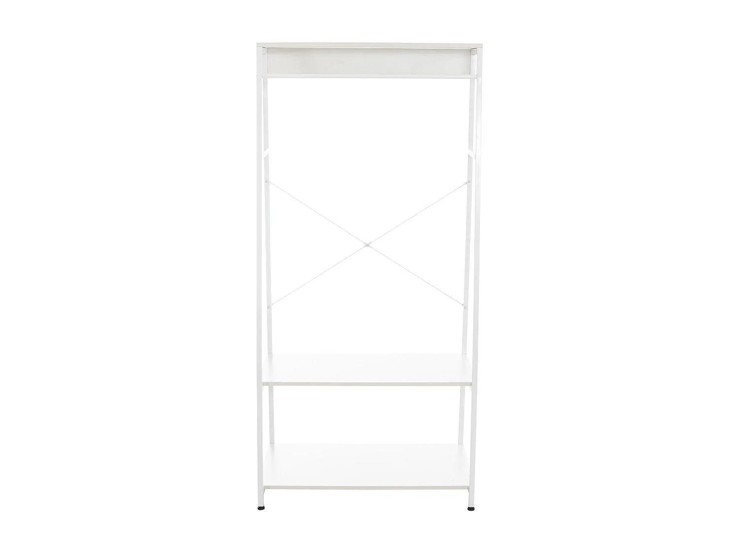 Meuble de rangement entrée métal blanche 80 x 44 x 167 cm 10_0003598