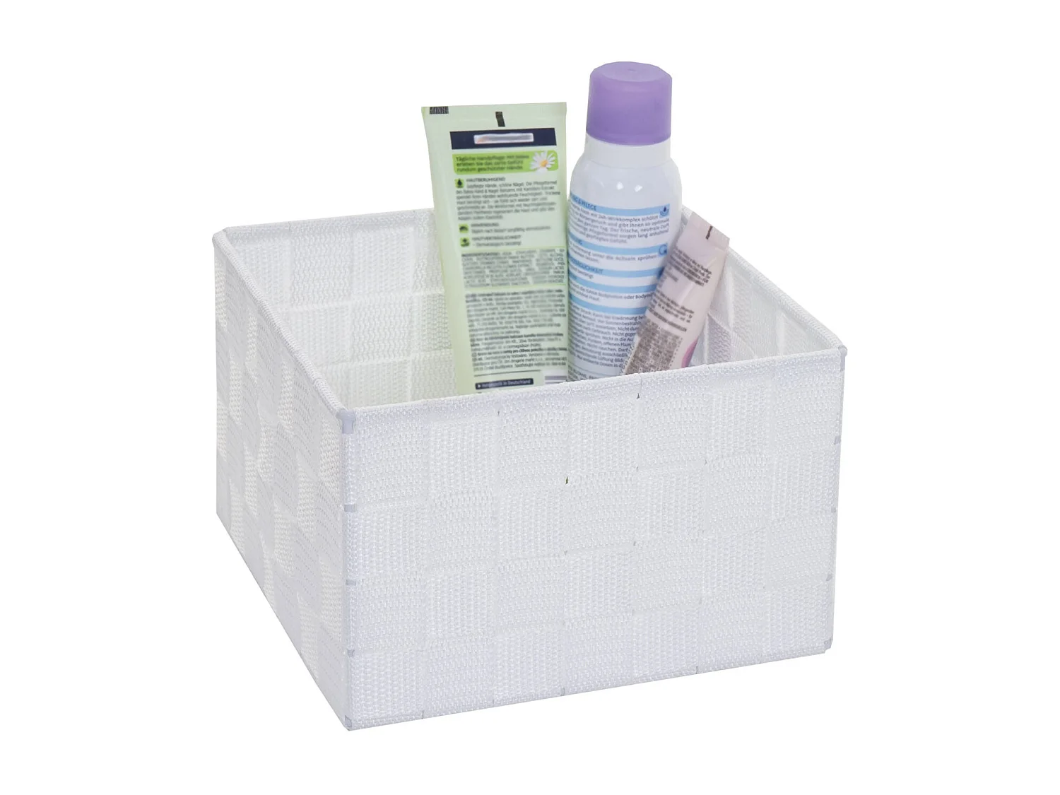 Panier de stockage panier blanche 19 x 19 x 12 cm 04_0003766