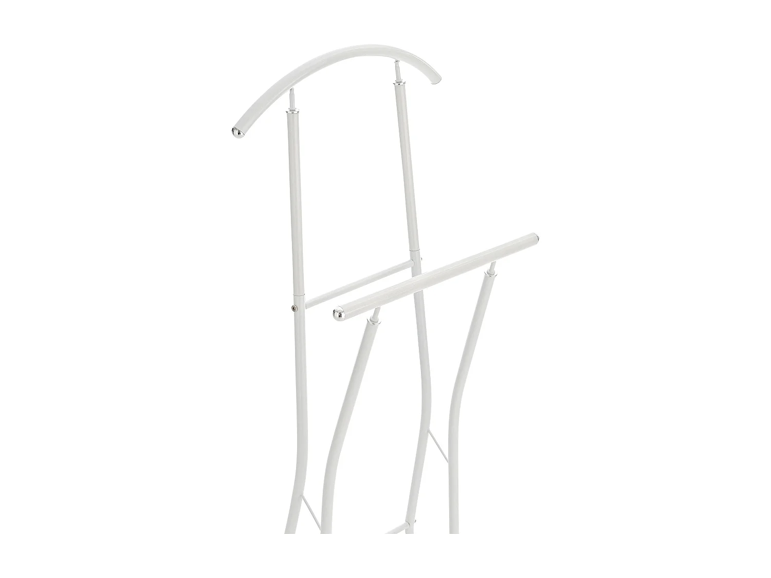 Valet de nuit portant métal blanche 40 x 35 x 110 cm 10_0003515