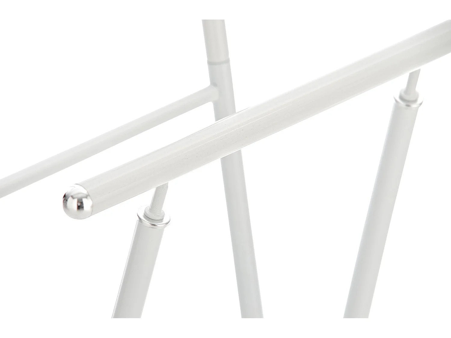 Valet de nuit portant métal blanche 40 x 35 x 110 cm 10_0003515