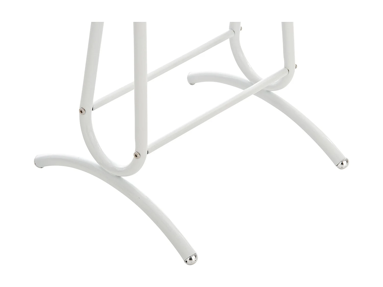 Valet de nuit portant métal blanche 40 x 35 x 110 cm 10_0003515