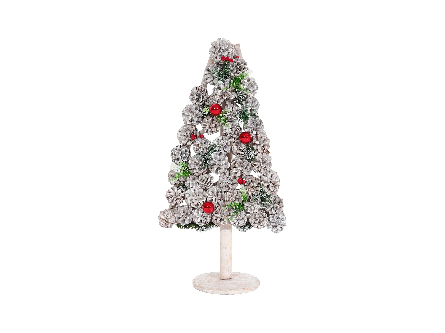 Sapin de noël décoratif bois marron 34 x 17 x 63 cm 04_0008329