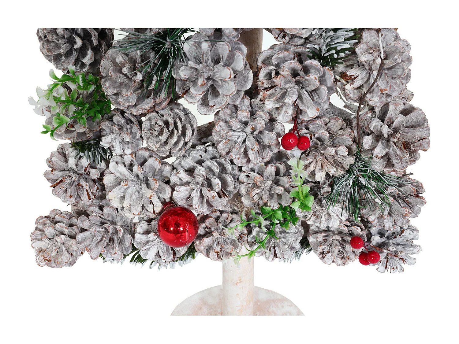 Sapin de noël décoratif bois marron 34 x 17 x 63 cm 04_0008329