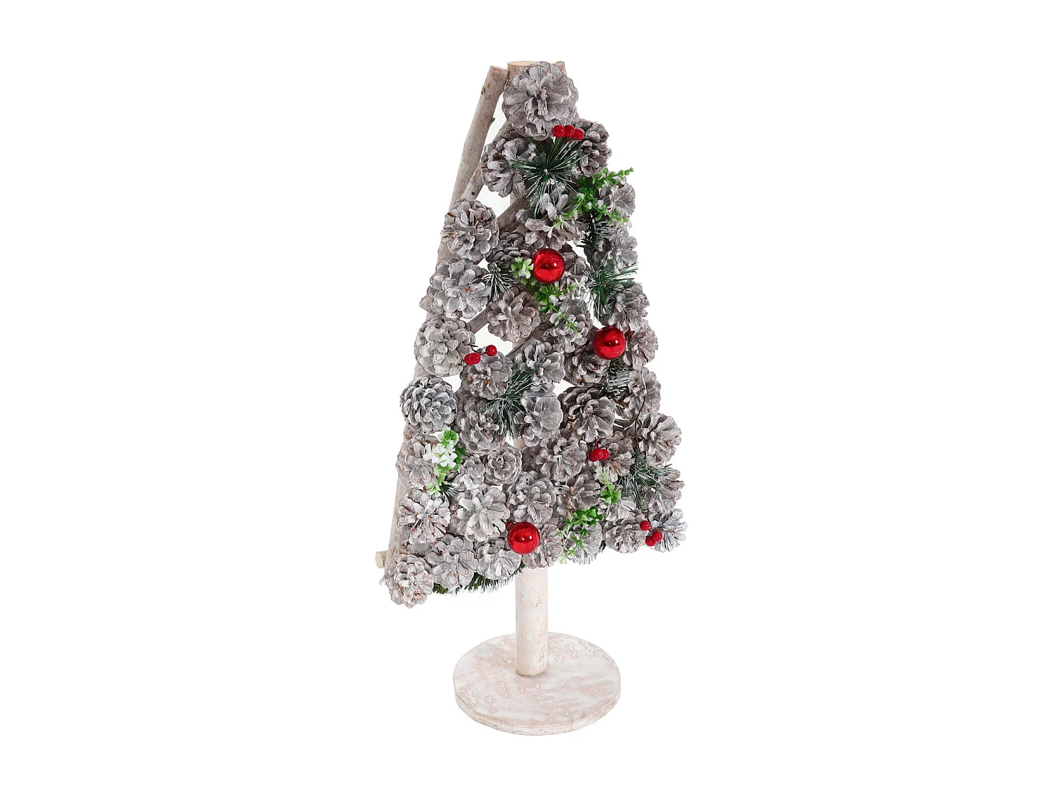 Sapin de noël décoratif bois marron 34 x 17 x 63 cm 04_0008329