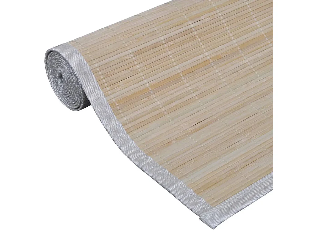 Lot de 4 tapis bambou marron 120 x 180 x 1 cm DEC023997