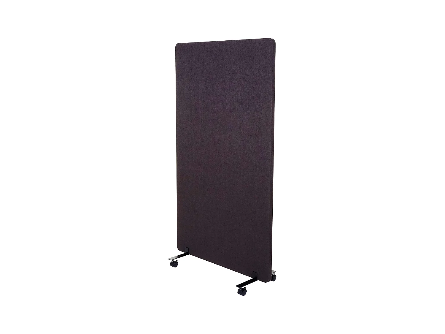Cloison acoustique double paroi tissu grise 80 x 39 x 147 cm 04_0006427