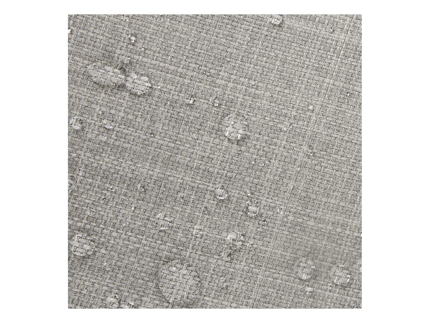 Pouf fauteuil d'intérieur et d'extérieur en tissu tissé gris clair - NATALIA