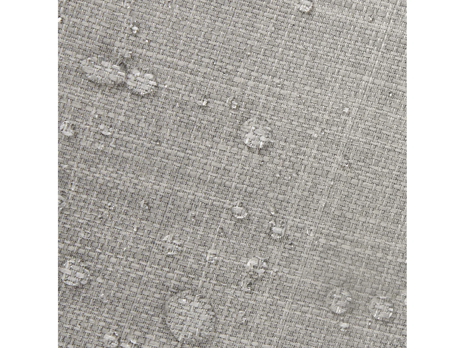 Pouf fauteuil d'intérieur et d'extérieur en tissu tissé gris clair - NATALIA