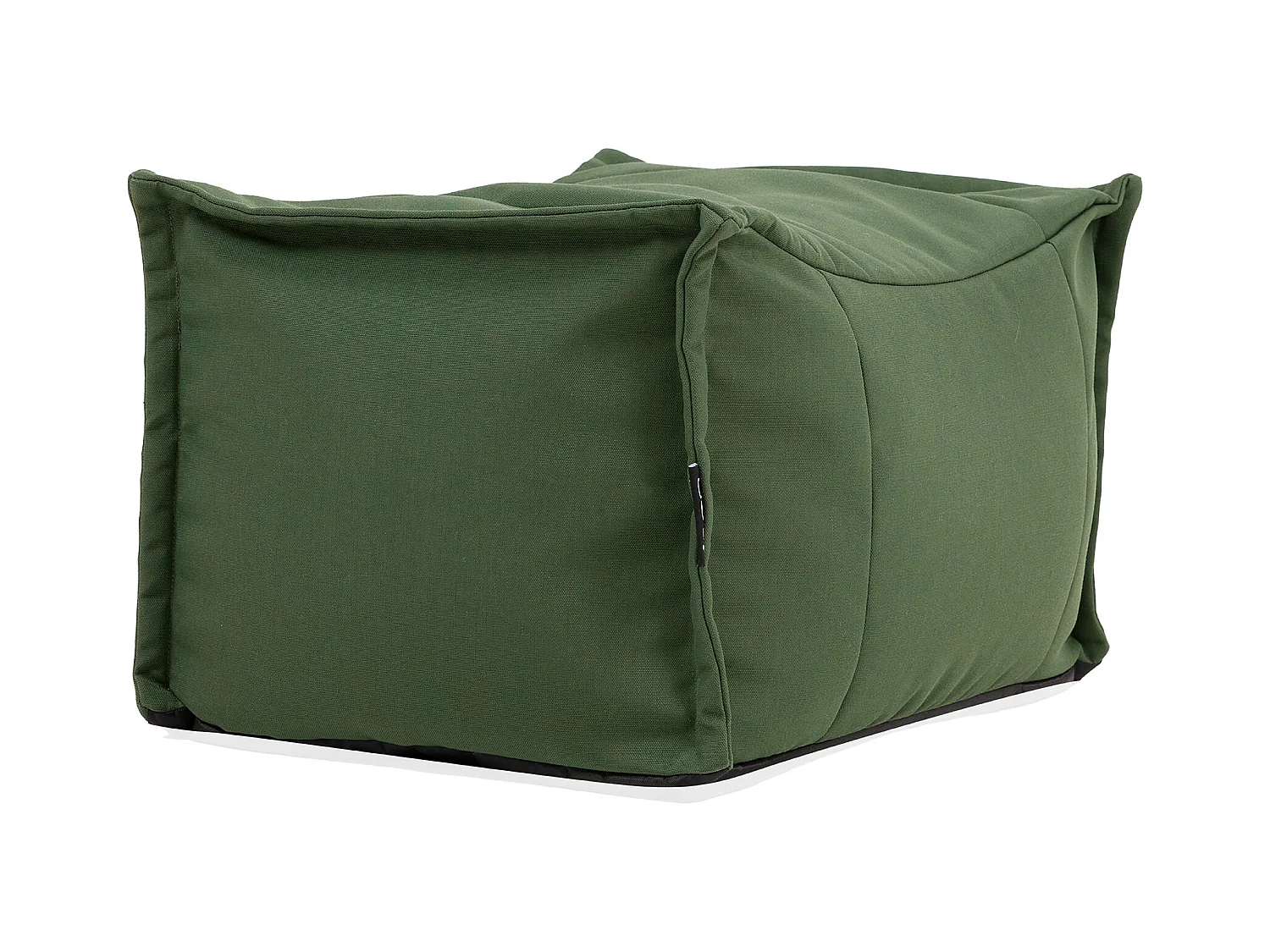 Pouf repose-pieds d'extérieur en oléfine toutes saisons vert kaki - NOVA