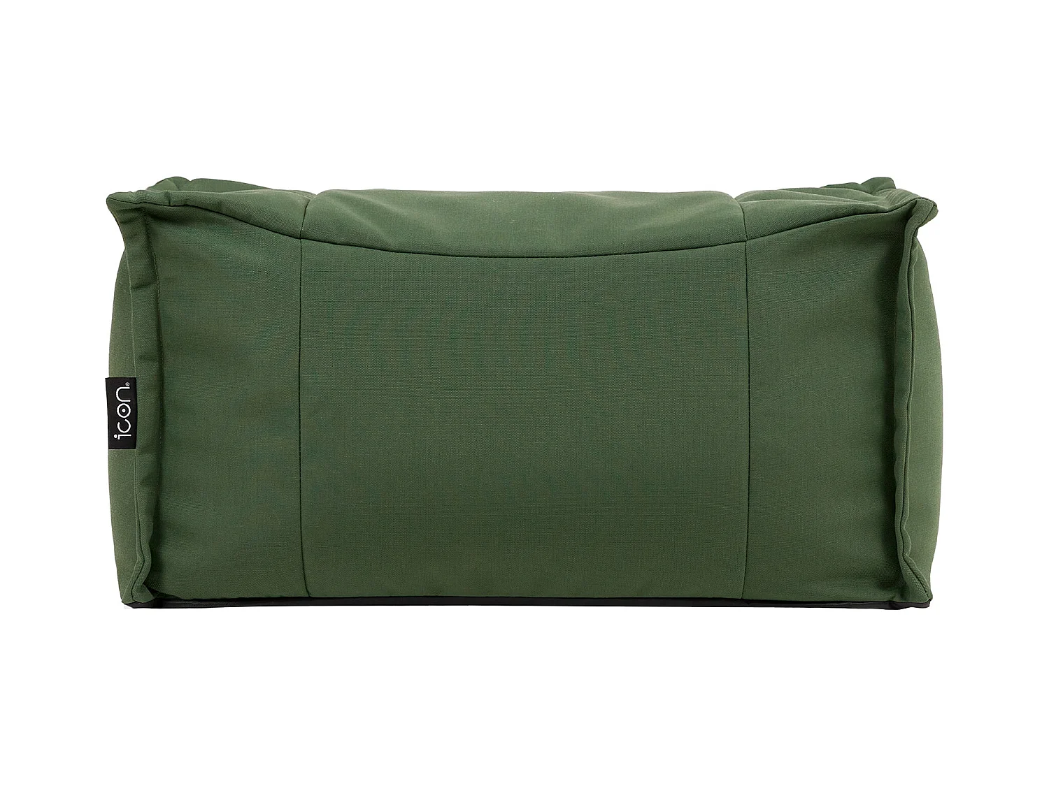 Pouf repose-pieds d'extérieur en oléfine toutes saisons vert kaki - NOVA