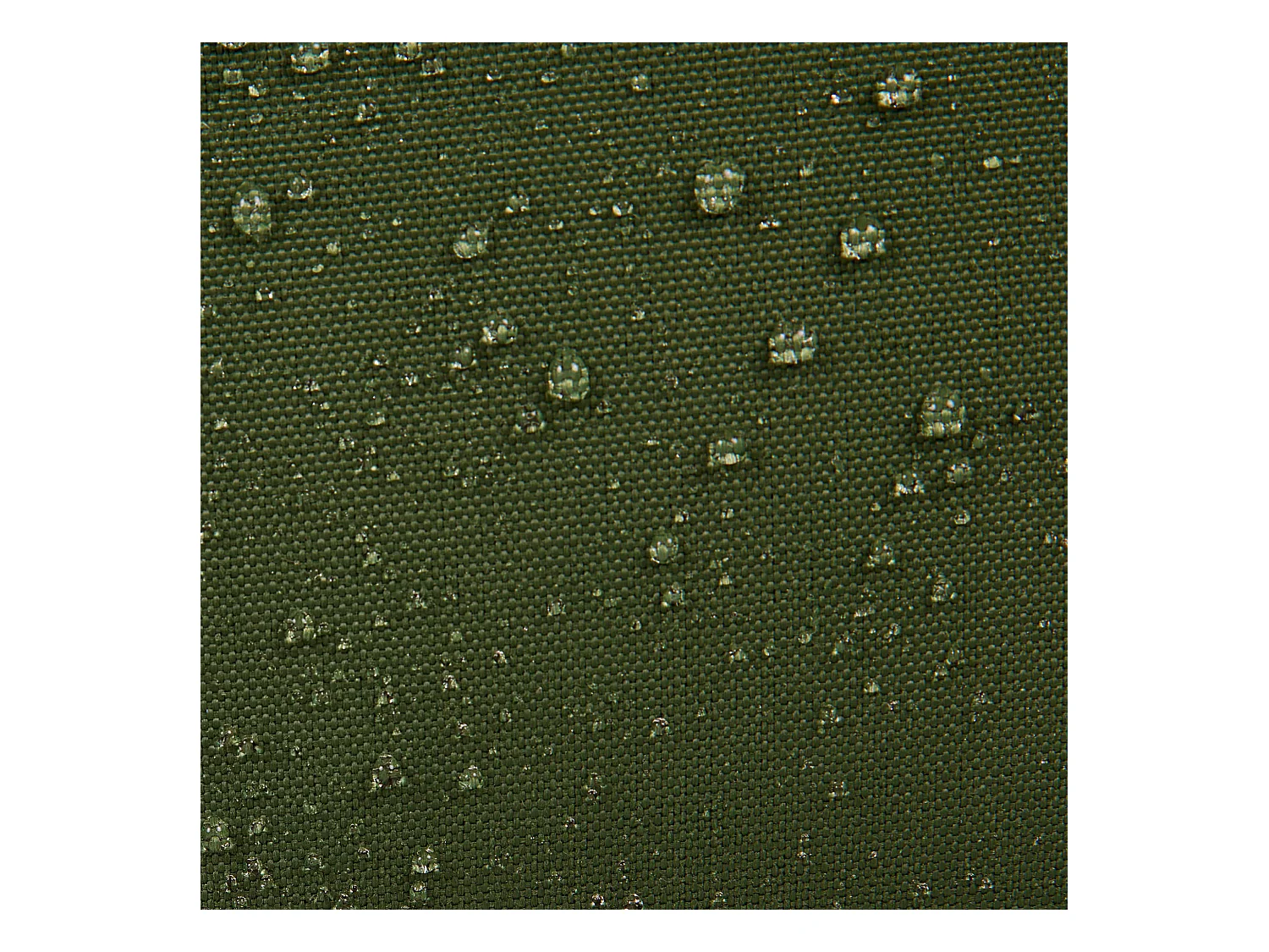 Pouf repose-pieds d'extérieur en oléfine toutes saisons vert kaki - NOVA