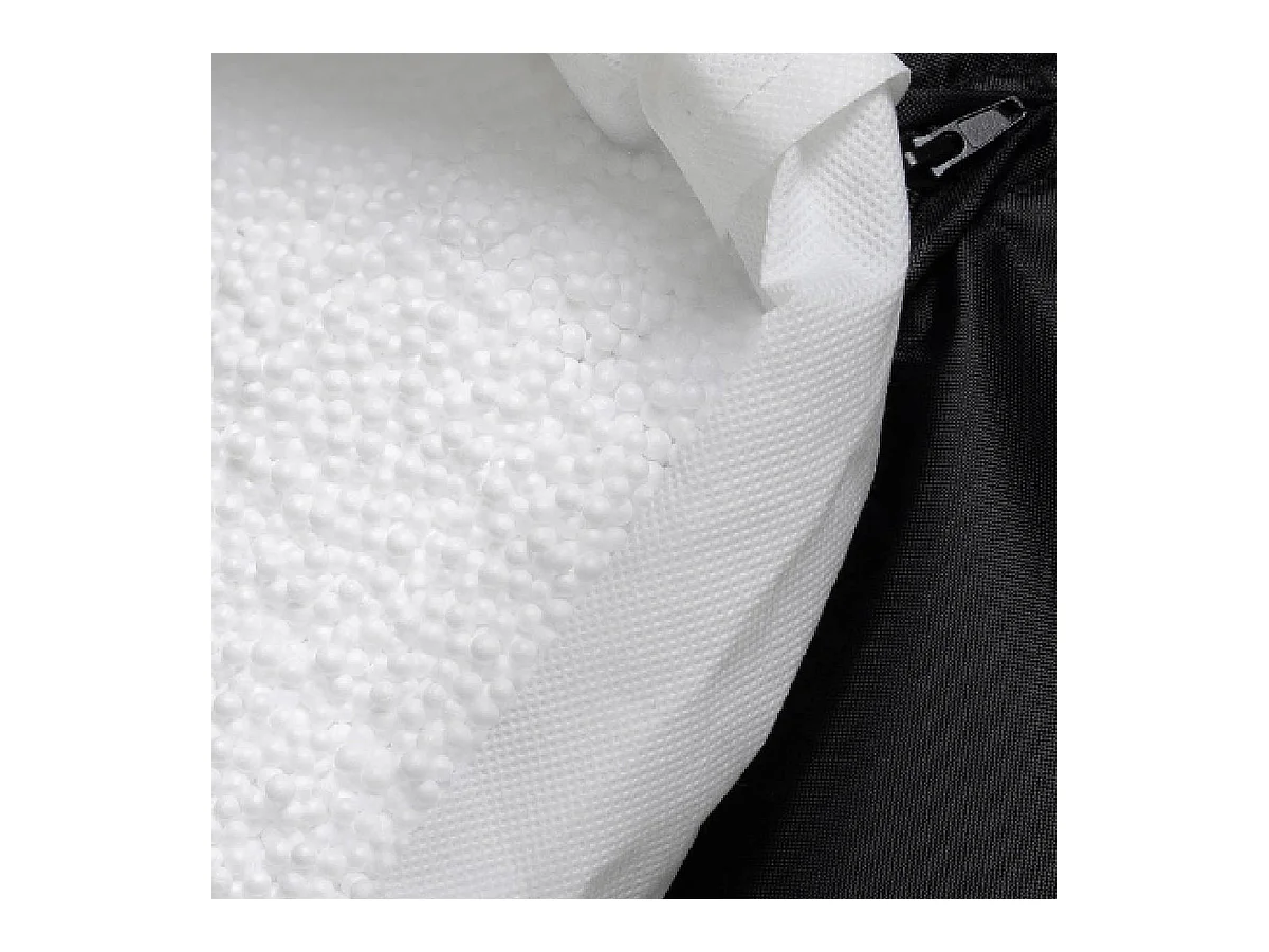 Pouf repose-pieds d'extérieur en oléfine toutes saisons vert kaki - NOVA