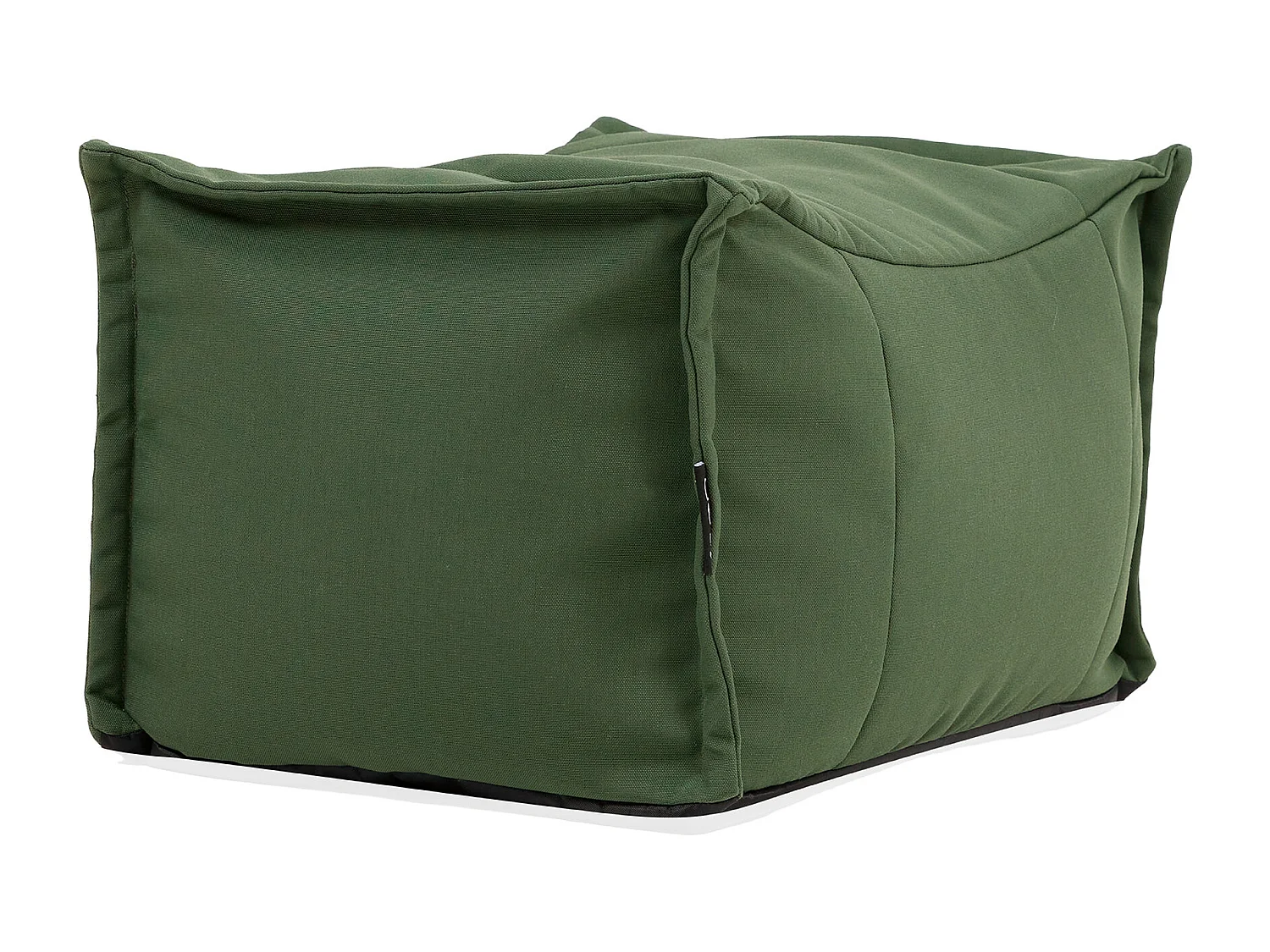 Pouf repose-pieds d'extérieur en oléfine toutes saisons vert kaki - NOVA