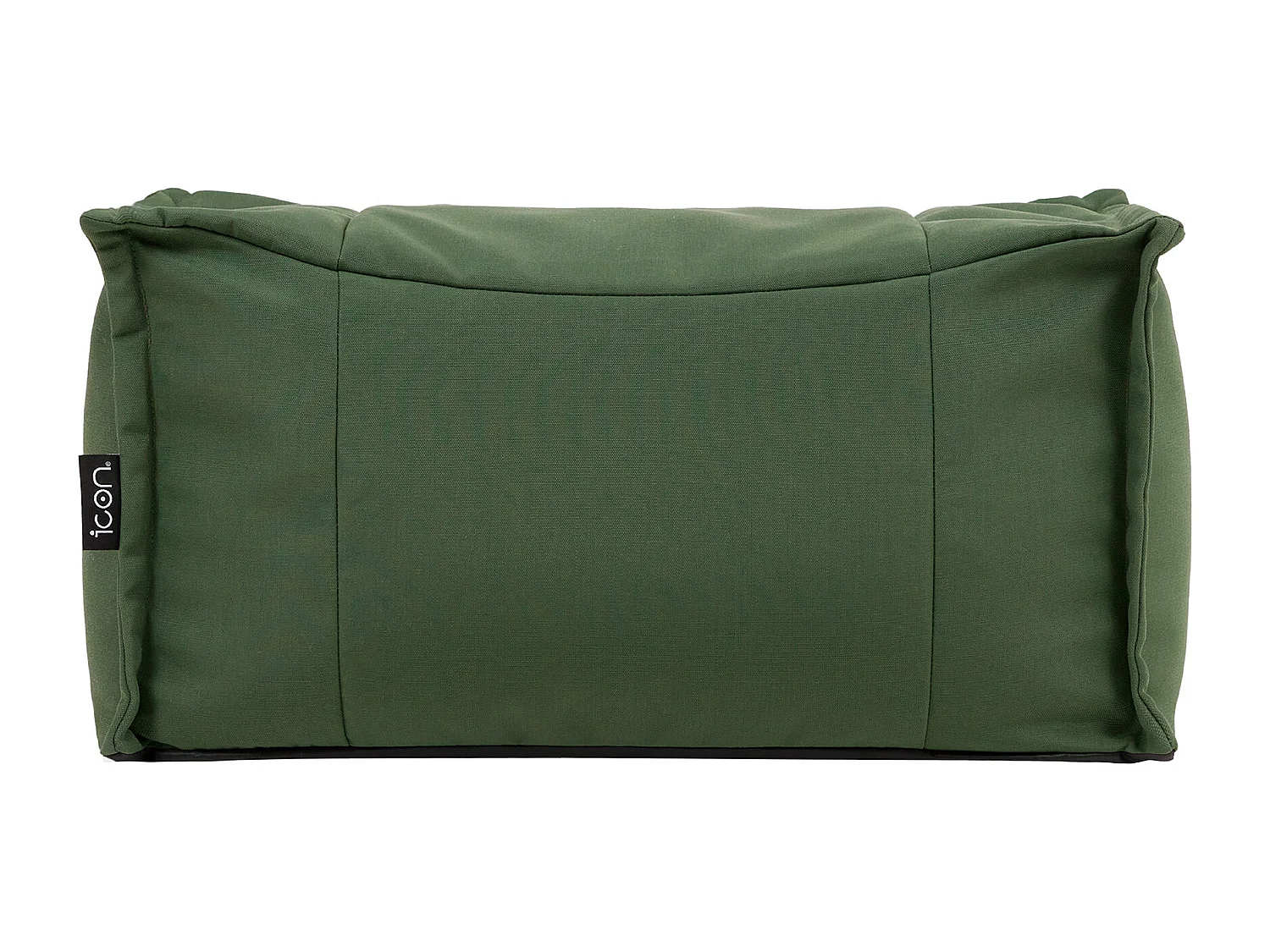 Pouf repose-pieds d'extérieur en oléfine toutes saisons vert kaki - NOVA