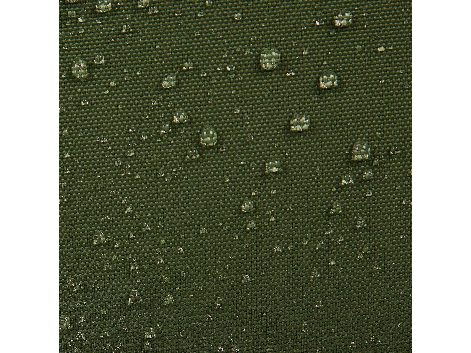 Pouf repose-pieds d'extérieur en oléfine toutes saisons vert kaki - NOVA