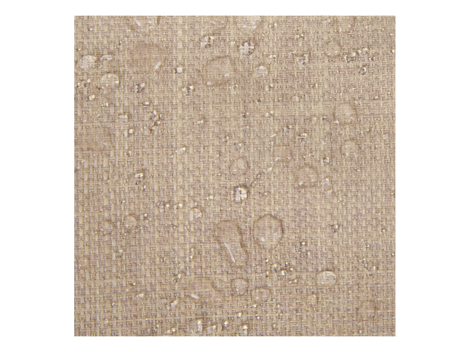 Pouf fauteuil d'intérieur et d'extérieur en tissu tissé beige - NATALIA