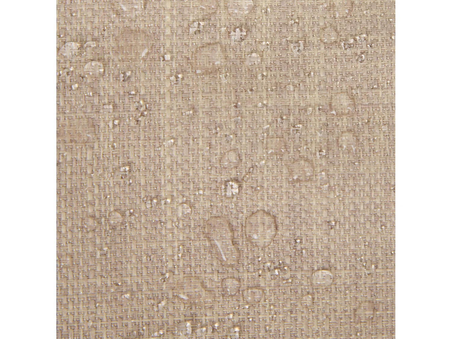 Pouf fauteuil d'intérieur et d'extérieur en tissu tissé beige - NATALIA