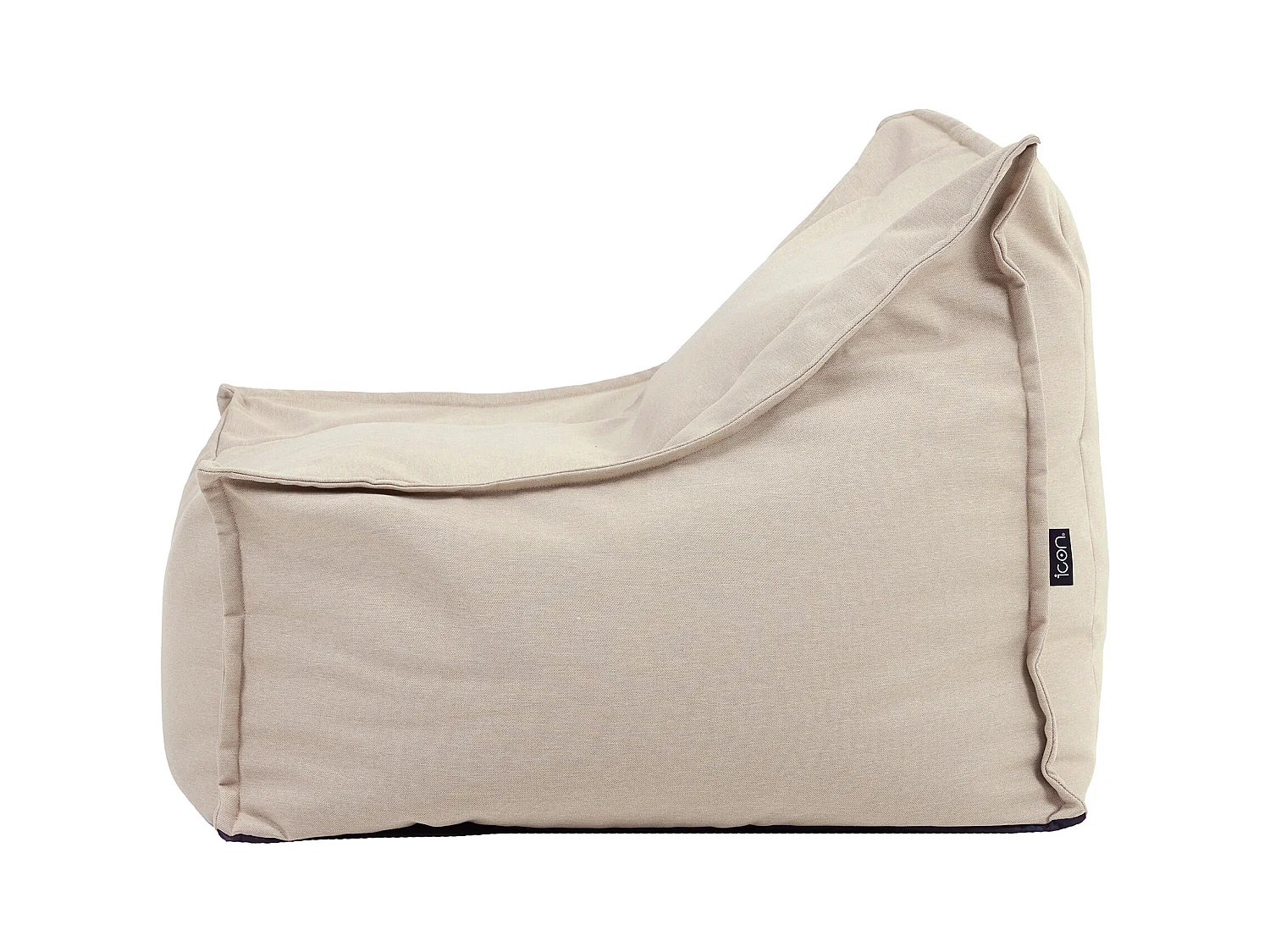 Pouf fauteuil d'extérieur en oléfine toutes saisons beige - ALTO