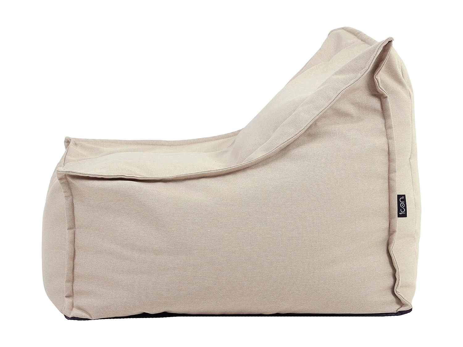 Pouf fauteuil d'extérieur en oléfine toutes saisons beige - ALTO