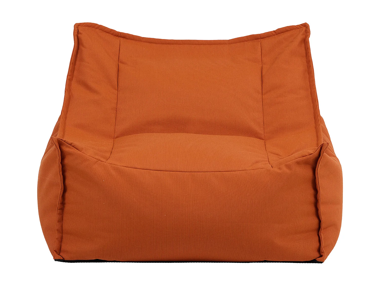 Pouf fauteuil d'extérieur en oléfine toutes saisons orange - ALTO