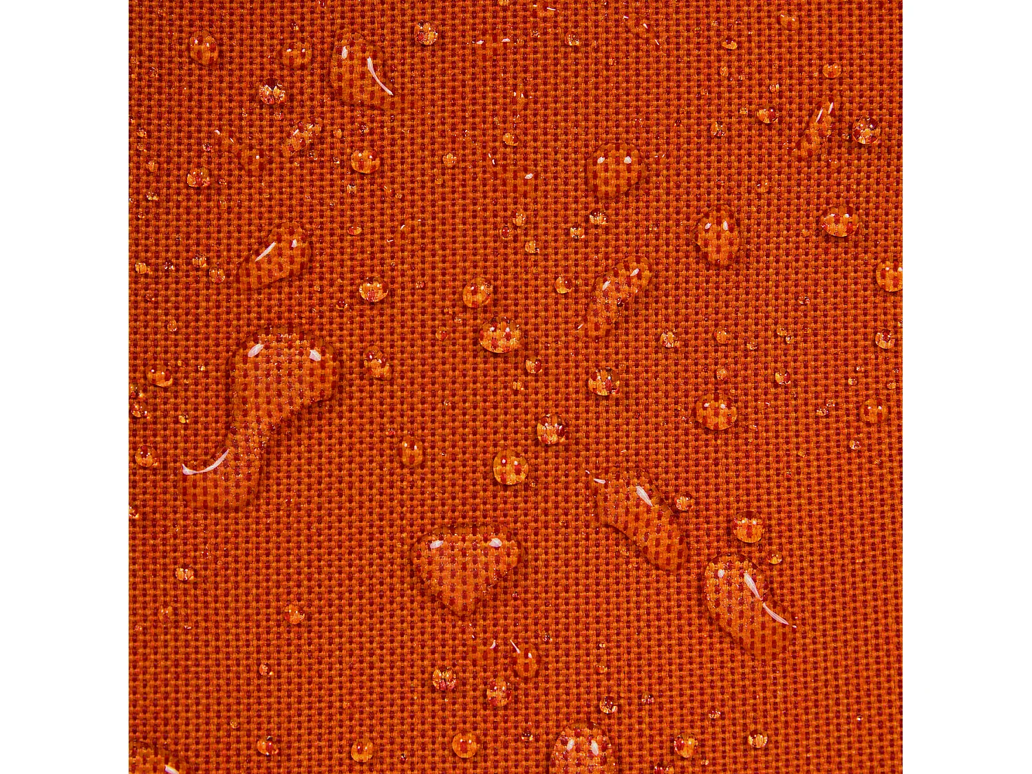 Pouf fauteuil d'extérieur en oléfine toutes saisons orange - ALTO