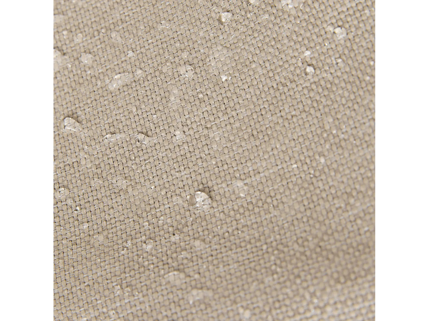 Pouf fauteuil classique extérieur en tissu tissé beige - KINGSTON