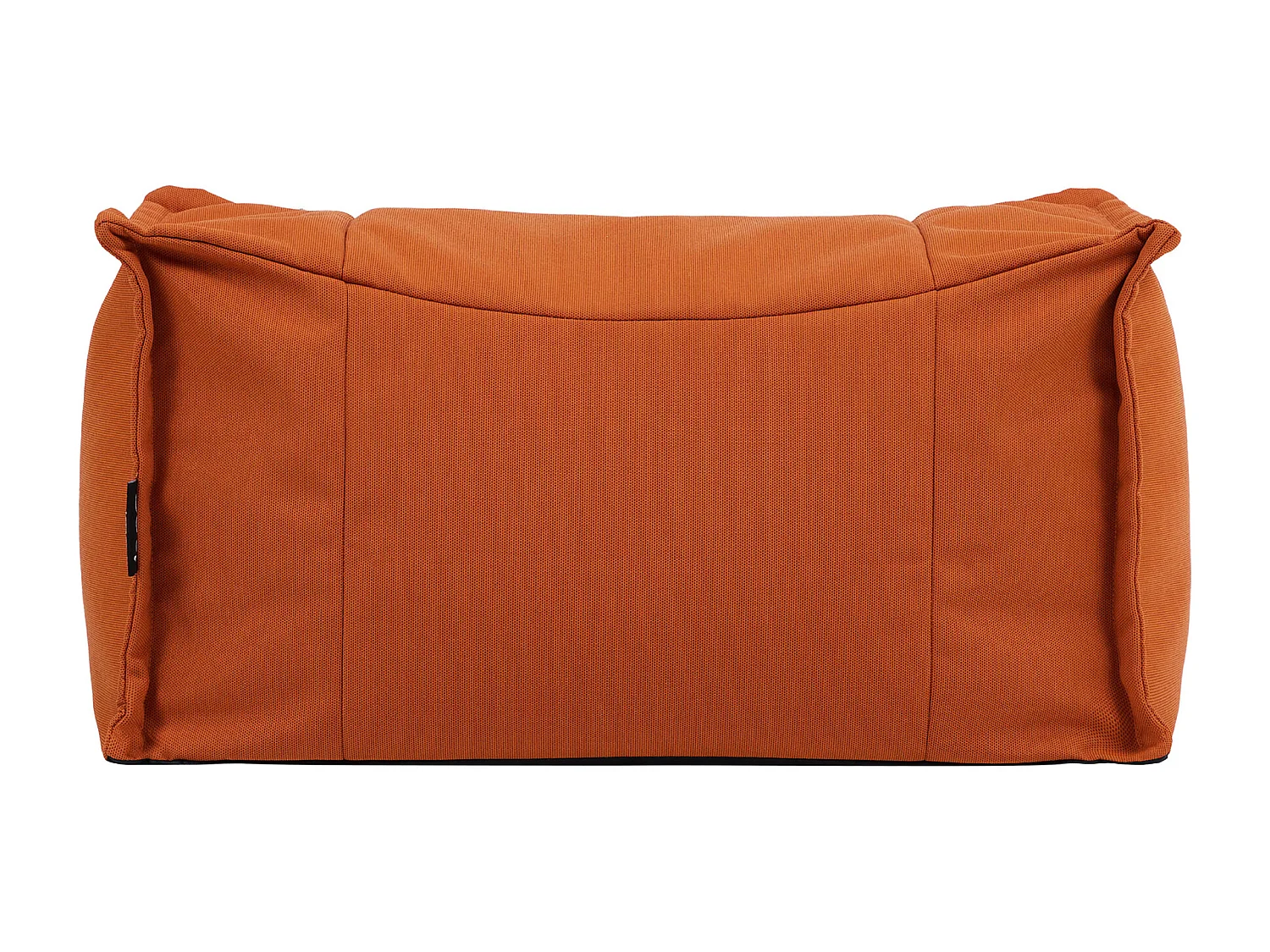 Pouf repose-pieds d'extérieur en oléfine toutes saisons orange - NOVA