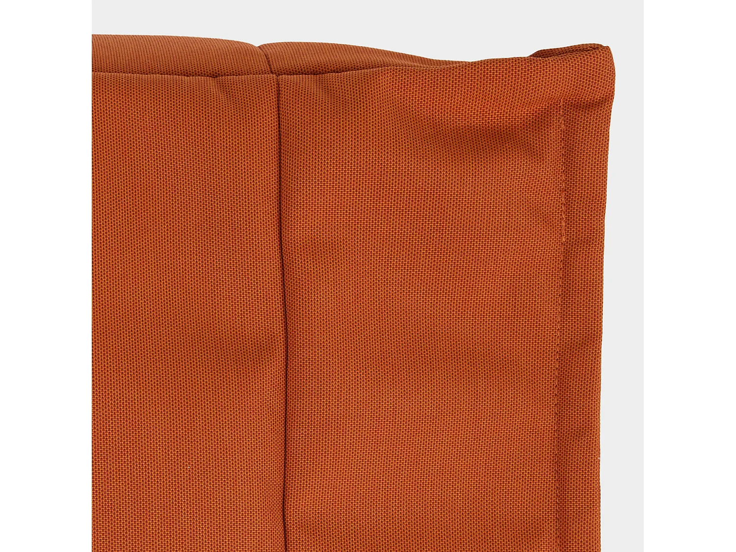 Pouf repose-pieds d'extérieur en oléfine toutes saisons orange - NOVA