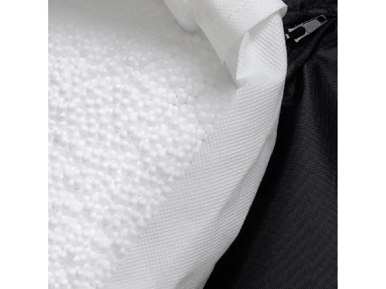 Pouf repose-pieds d'extérieur en oléfine toutes saisons orange - NOVA